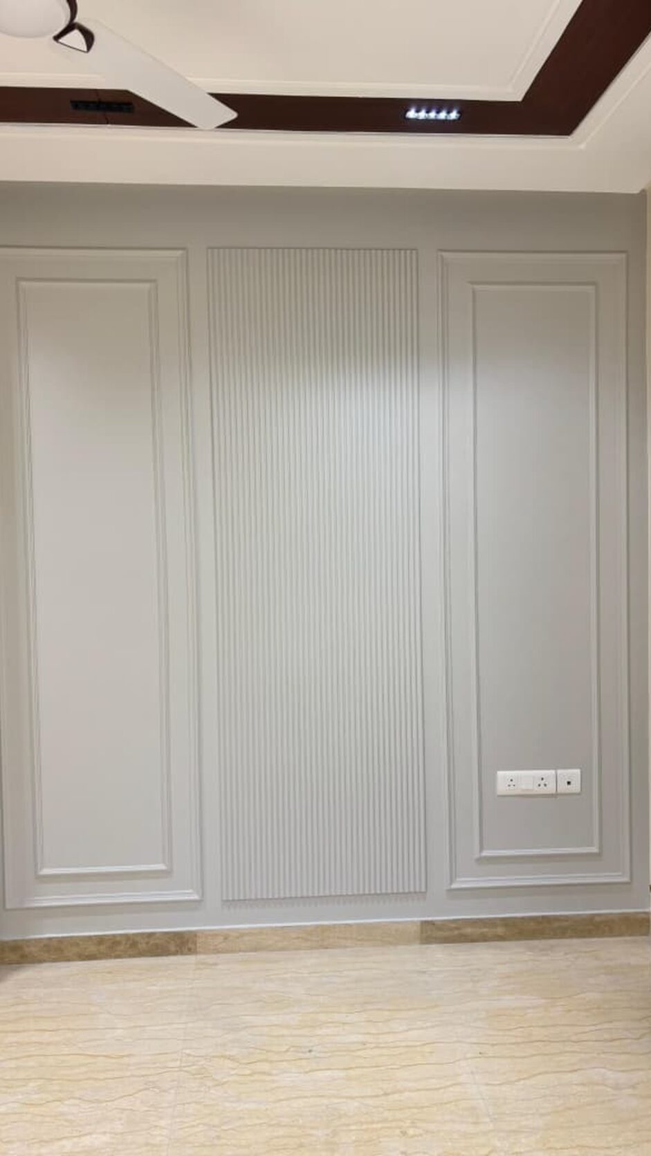 White panelled wardrobe